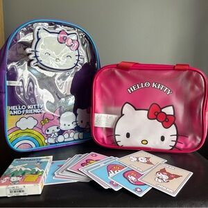 Hello Kitty Bundle Mini Backpack, Mini Tote & Card Deck
